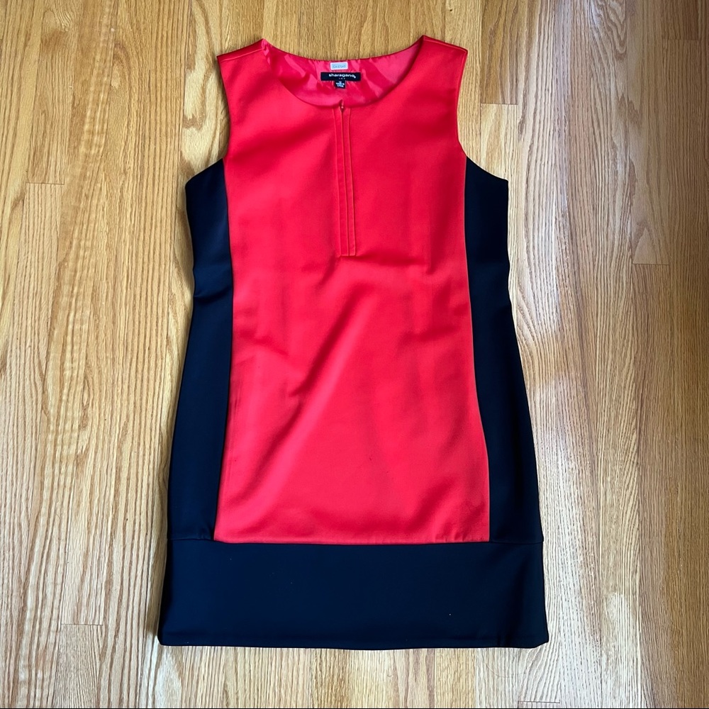 NWOT - Sharagano red and black dress